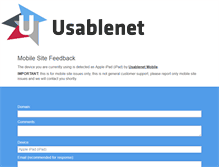 Tablet Screenshot of mobile.usablenet.com